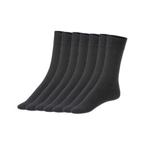 LIVERGY® Pánske ponožky, 7 párov (39/42, čierna)