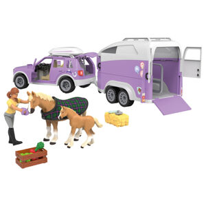 Playtive Dobrodružné vozidlo so zvieratami L (SUV s prívesom pre koňa)