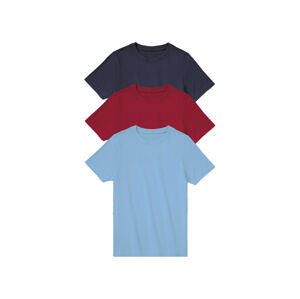 pepperts!® Chlapčenské tričko, 3 kusy (146/152, červená/navy modrá/modrá)