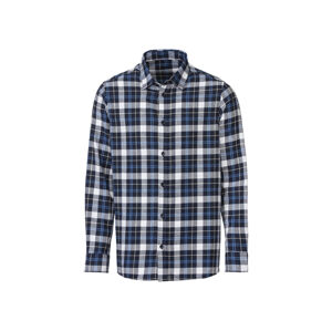LIVERGY® Pánska košeľa (XL (43/44), navy modrá/biela/modrá)