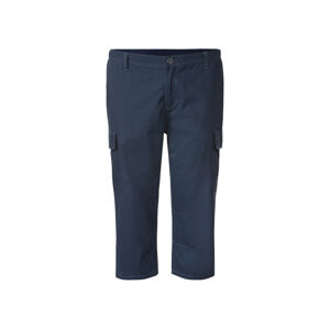 LIVERGY® Pánske bavlnené trojštvrťové nohavice (56, navy modrá)
