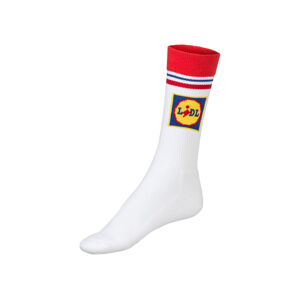 Dámske/Pánske športové ponožky LIDL (39/42, červený pruh)
