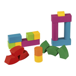 Playtive Drevená dúhová Montessori hračka (kocky)