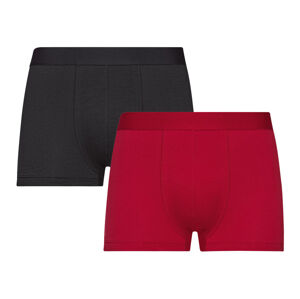 LIVERGY Pánske boxerky, 2 kusy (L, čierna/červená)