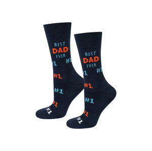 Soxo Pánske ponožky na Deň otcov (čierna)