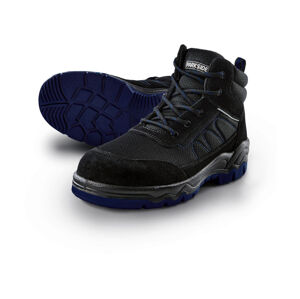 PARKSIDE® Pánska kožená bezpečnostná obuv S3 (44, čierna/modrá)