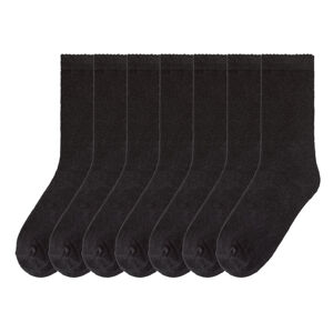 pepperts Detské ponožky, 7 párov (39/42, čierna)