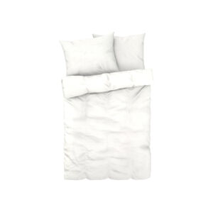 LIVARNO home Mušelínová posteľná bielizeň, 200 x 220 cm (biela)