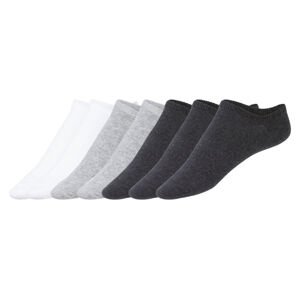 Unisex športové ponožky (43/46, biela/sivá/antracitová)