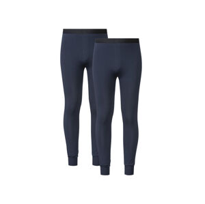 LIVERGY® Pánske spodné nohavice, 2 kusy (M, navy modrá)
