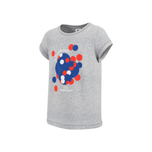Dievčenské tričko UEFA EURO 2024 (98/104, sivá)
