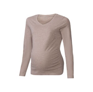 esmara Dámske tehotenské tričko s dlhým rukávom (XS (32/34), sivá)