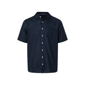LIVERGY® Pánska košeľa s krátkym rukávom „Regular fit“ (XL (43/44), námornícka modrá)