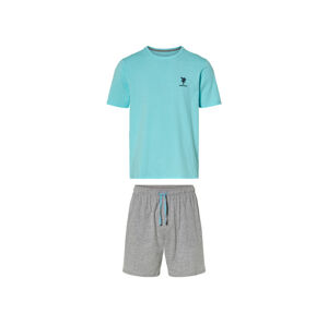 LIVERGY® Pánske krátke pyžamo (S (44/46), modrá/sivá)