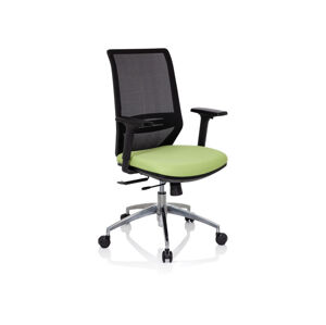 hjh OFFICE Kancelárska stolička PROFONDO (čierna/zelená)