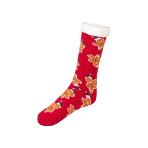 Dámske/Pánske vianočné ponožky (39/42, červená)