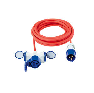 SILVERCREST® Kempingový predlžovací kábel (predlžovací kábel, 3 zásuvky, 5 m)