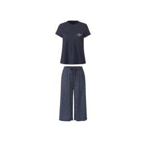 esmara® Dámske capri pyžamo (XS (32/34), navy modrá)