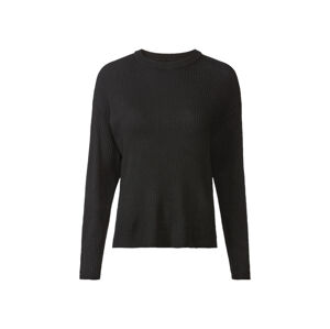 esmara® Dámsky pletený sveter (S (36/38), čierna)