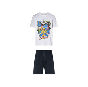 Pánske krátke pyžamo (XL (56/58), biela/navy modrá)