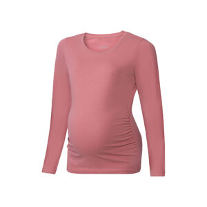 esmara Dámske tehotenské tričko s dlhým rukávom (XS (32/34), ružová)