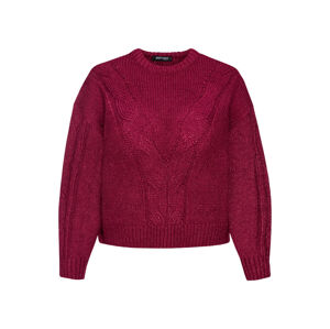 esmara® Dámsky sveter z hrubej pleteniny (M (40/42), červená)