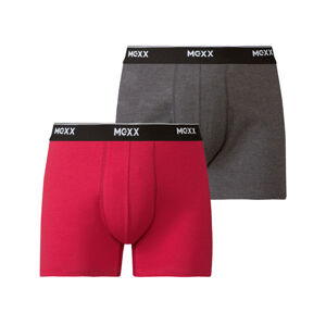 MEXX Pánske boxerky, 2 kusy (L, tmavosivá/červená)