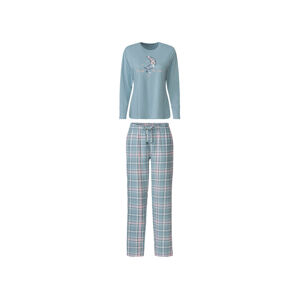 esmara® Dámske dlhé pyžamo (XS (32/34), bledomodrá)
