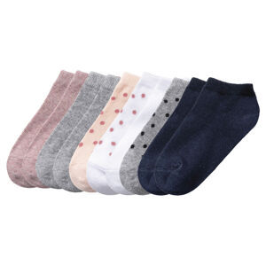 lupilu® Detské nízke ponožky, 10 párov (19/22, biela/ružová/sivá/čierna)