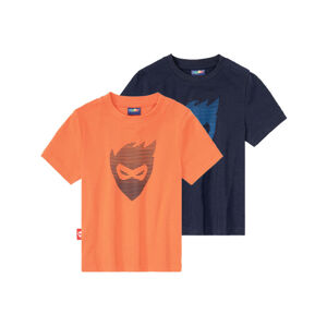 lupilu Chlapčenské funkčné tričko, 2 kusy  (86/92, námornícka modrá/oranžová)