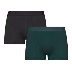 LIVERGY Pánske boxerky, 2 kusy (S, čierna/zelená)