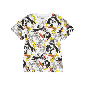 Chlapčenské tričko (98/104, vzor/biela)