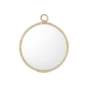 LIVARNO home Nástenné zrkadlo s ratanovým rámom (s okrúhlym závesným krúžkom)