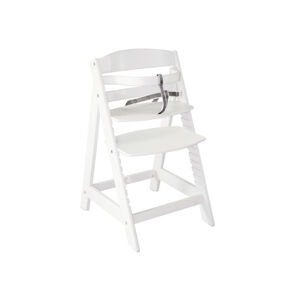 roba Detská drevená vysoká jedálenská stolička Sit Up (biela)