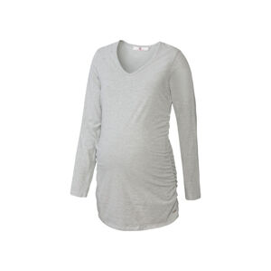 bellybutton Dámske tehotenské tričko s dlhým rukávom (36, sivá)