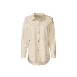 esmara® Dámska rifľová košeľová bunda (44, biela)