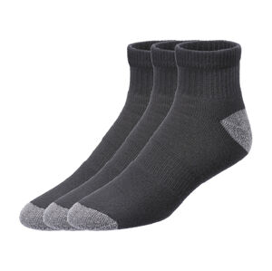 PARKSIDE® Pánske pracovné ponožky, 3 páry (39/42, čierna/antracitová)