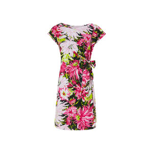 esmara® Dámske šaty (L (44/46), kvety/zelená/bledoružová)