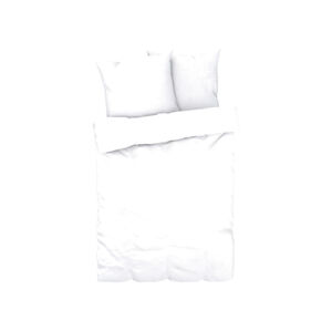 LIVARNO home Posteľná bielizeň z mako saténovej bavlny,  200 x 220 cm (biela)