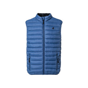 LIVERGY® Pánska prešívaná vesta (XL (56/58), modrá)