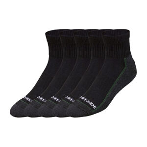 PARKSIDE® Pánske pracovné ponožky, 5 párov (43/46, čierna/sivá/zelená)