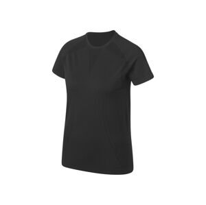 CRIVIT Dámske funkčné bezšvové tričko (XS (32/34), čierna)
