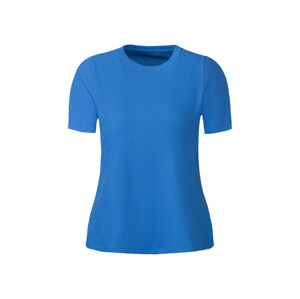 esmara® Dámske rebrované tričko (L (44/46), modrá)