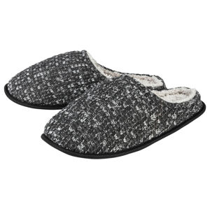 LIVERGY® Pánske papuče (40/41, čierna/sivá)