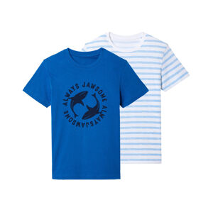 pepperts!® Chlapčenské tričko, 2 kusy (158/164, vzor/modrá)