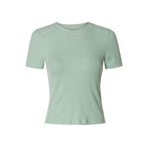 esmara® Dámske rebrované tričko s BIO bavlnou (L (44/46), mentolová)