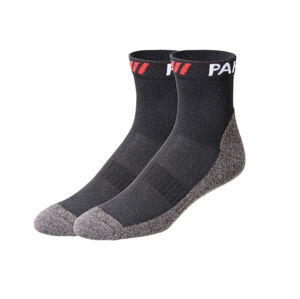 PARKSIDE® Pánske pracovné ponožky, 2 páry (43/46, čierna/sivá)