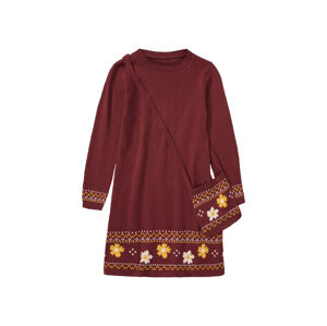 lupilu® Detské pletené šaty (110/116, červená)