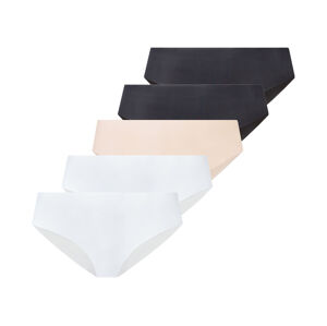 ESMARA® Dámske nohavičky, 5 kusov (XS (32/34), čierna/telová/biela)