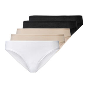 esmara® Dámske nohavičky, 5 kusov (XS (32/34), čierna/biela/telová)